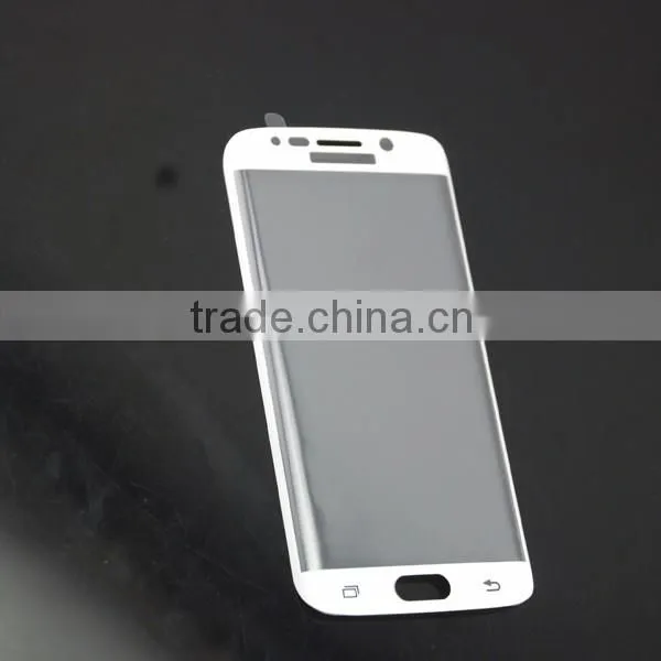 Most advantage! Factory Supply 3d curved tempered glass screen protector for Samsung S6 edge