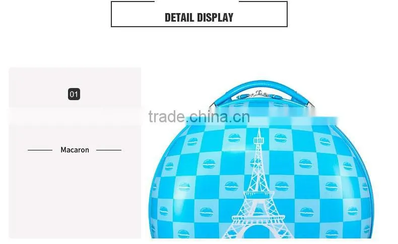 ABS plastic Suitcase type kids travelling trolly bag radio control luggage