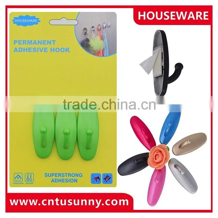 2016 hot new product plastic adhesive wall hook