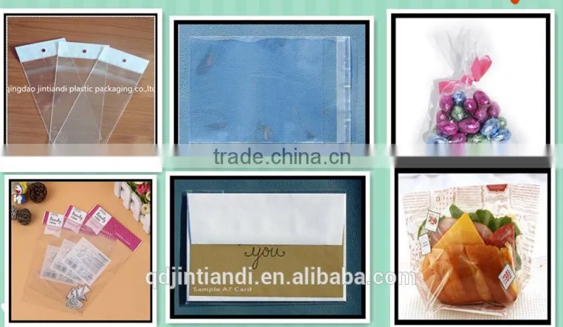 good quality cheap printed opp header cello bag