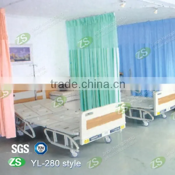 Blue Antibacterial Hospital Partition Bed Disposable Curtain with Mesh