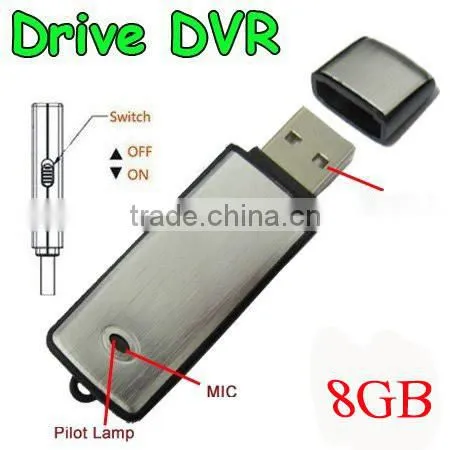 2 in 1 4GB USB Disk digital Voice Recorder Dictaphone Pen USB Flash Drive audio recorder in retail package