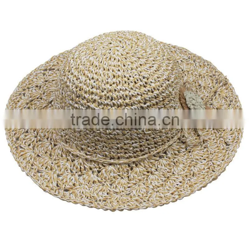 Handmade new custom short birm straw boater hat