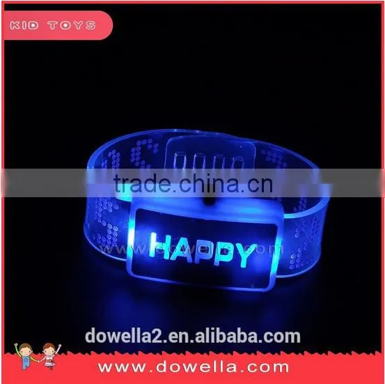 Funny design waterproof silicone bracelet watch with led chain bracelet