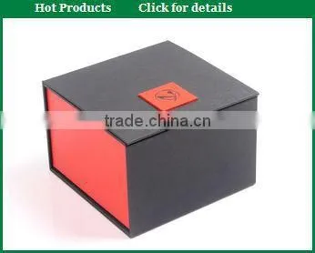Promotional high quality men leatherette paper watch gift box