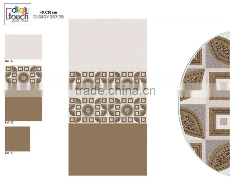 Grey Glossy Wall tiles 60X30