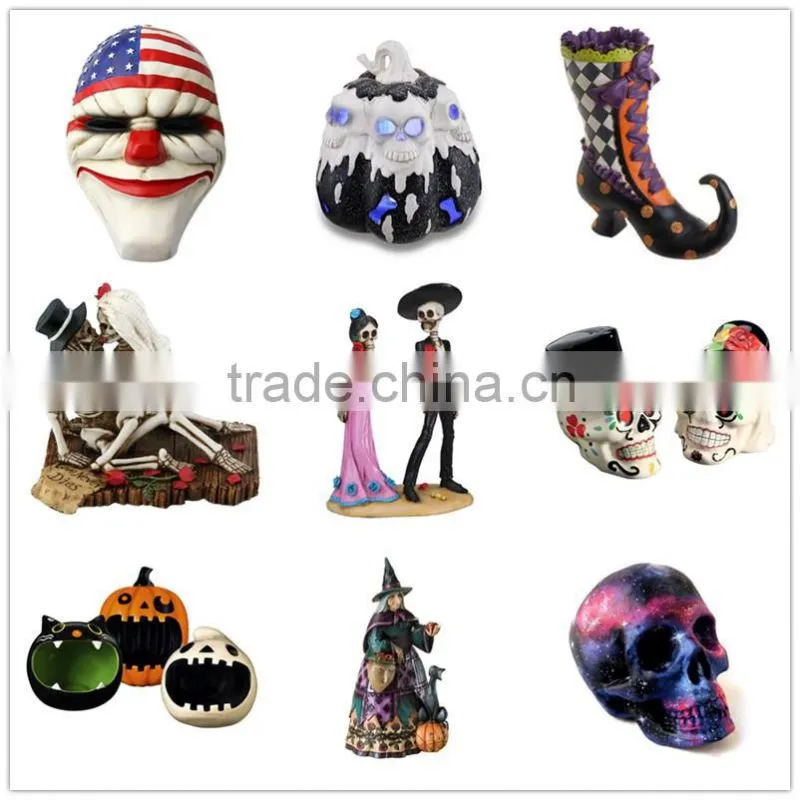 hotsale resin halloween skull decoration