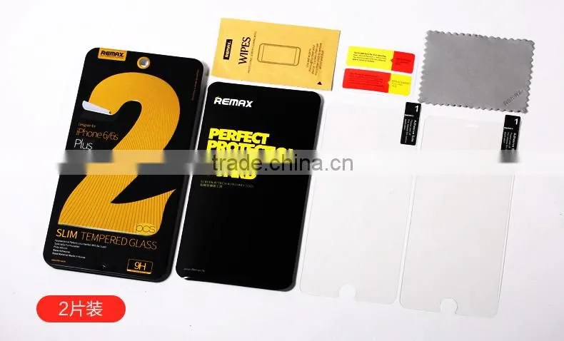 Remax 2pcs Set 0.28mm Glass Protector With Metal Box Explosion-proof Tempered Glass Screen Protector For iPhone 6/6s TB-0060