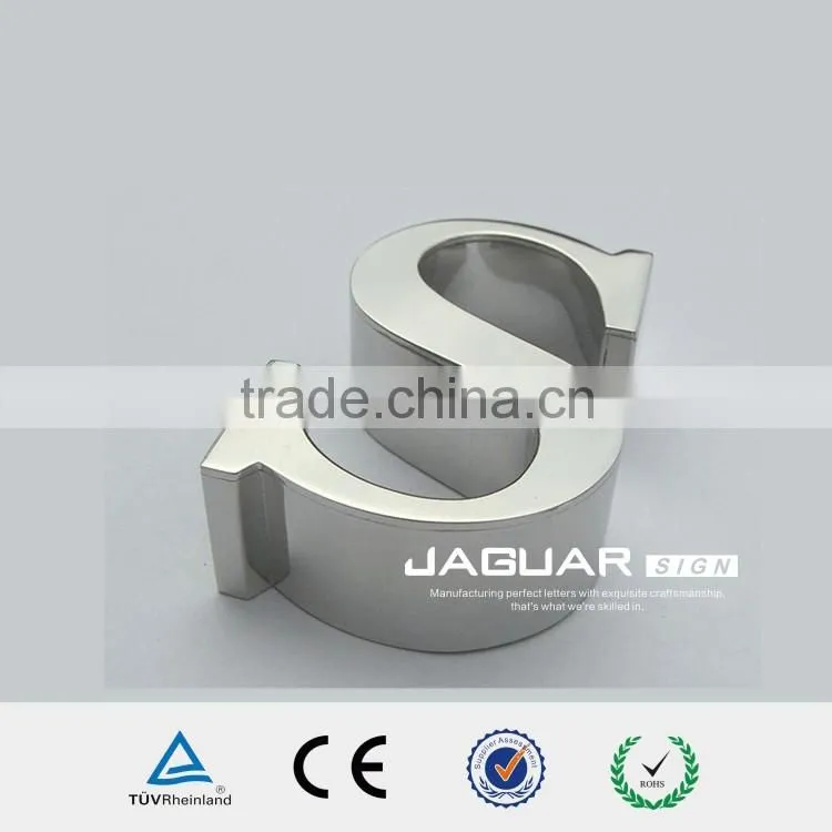 customized self adhesive aluminum small metal alphabet letters