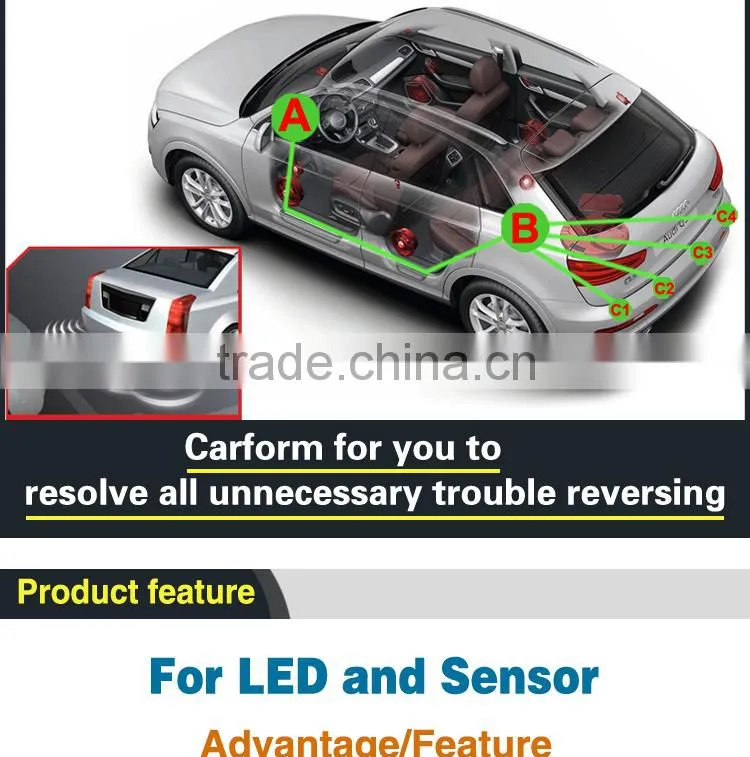 Special design waterproof anti-electromagnetism disturb parking sensor for truck