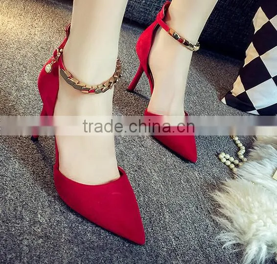 red color cheap sexy ladies wearing sandals