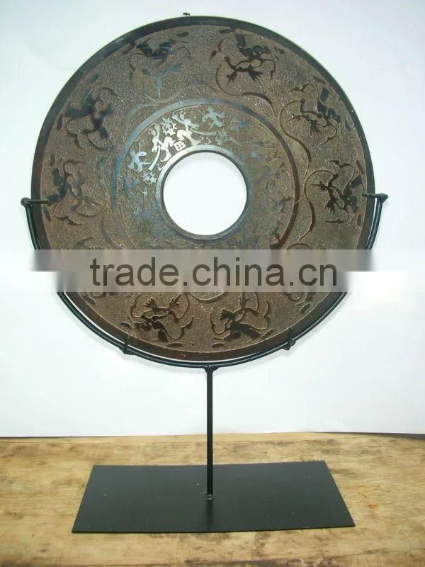 Chinese antique carved jade stool