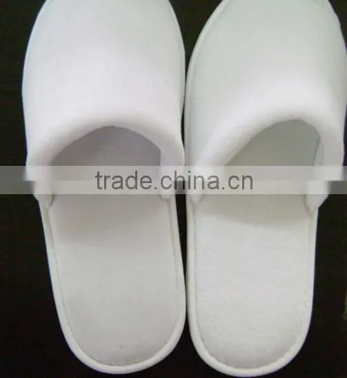 White cotton hotel slipper