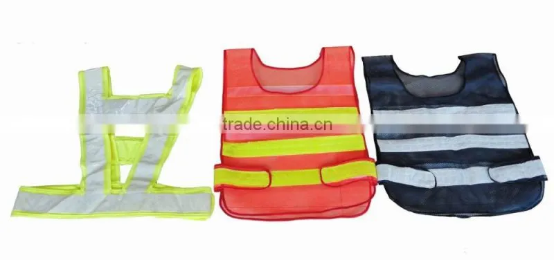 sleeveless high light up visible working custom reflective safty vests
