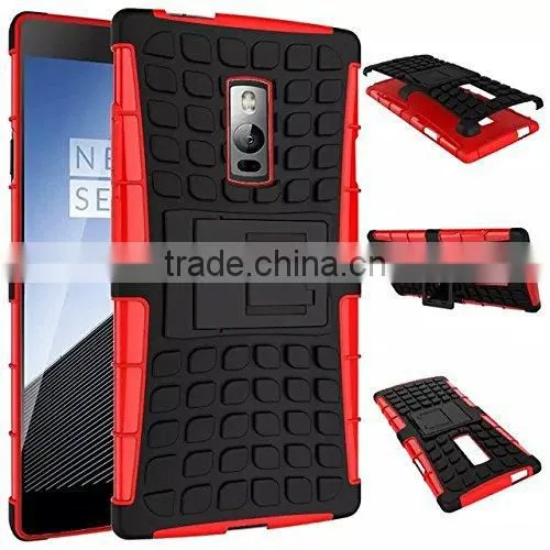 Keno Multicolor TPU+PC Spider Stand Cell Phone Case Back Cover for OnePlus Two
