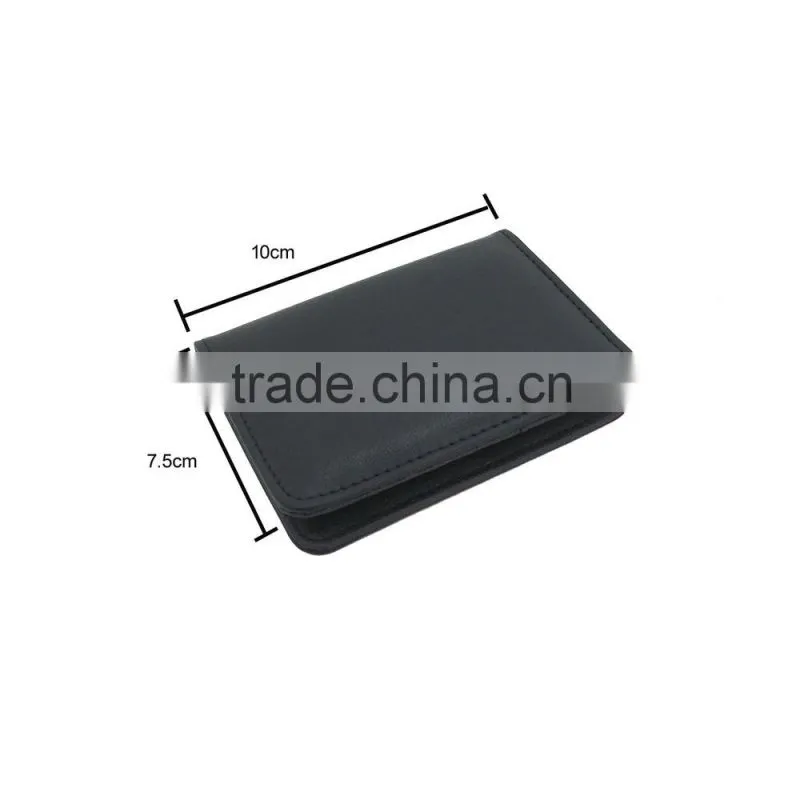 Lambskin Leather Card Holder/Leather Wallet for Mens/Leather ID Card Holder