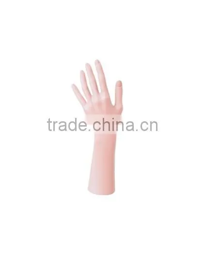 Cheap plastic hand mannequin for ring window show factory