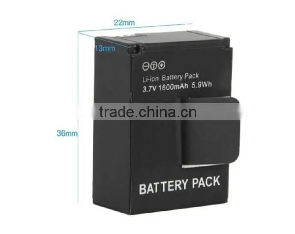 Battery for Gopro Hero 3+/3, 1600mAh, gopros accessories GP174