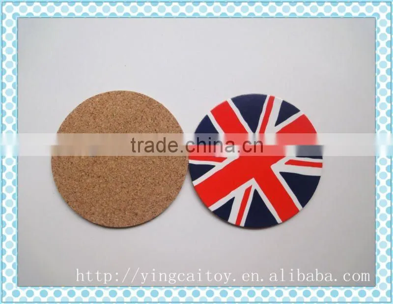 customer cork coaster; cork coaster; mdf coaster with cork bottom