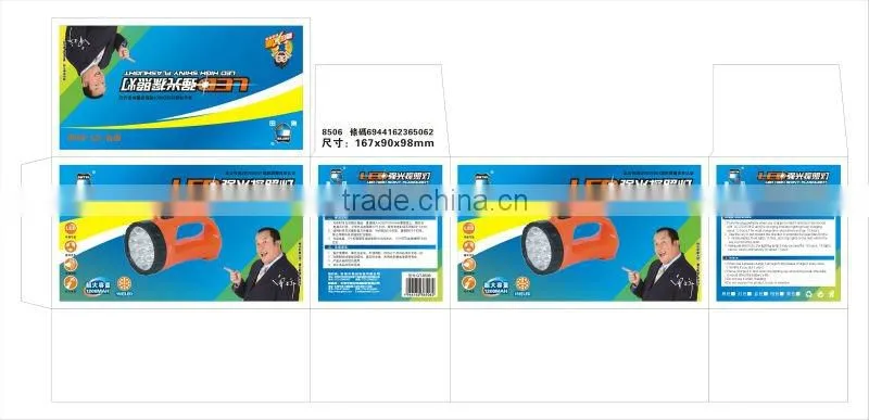 15 leds flat laser flashlight