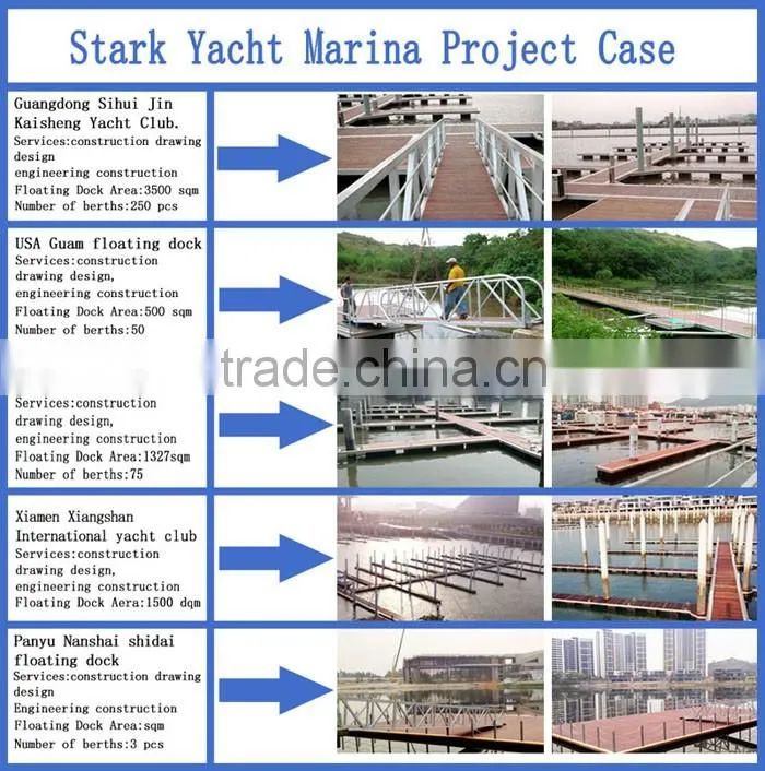 Marine gangway ladder for sale with pontoon decking