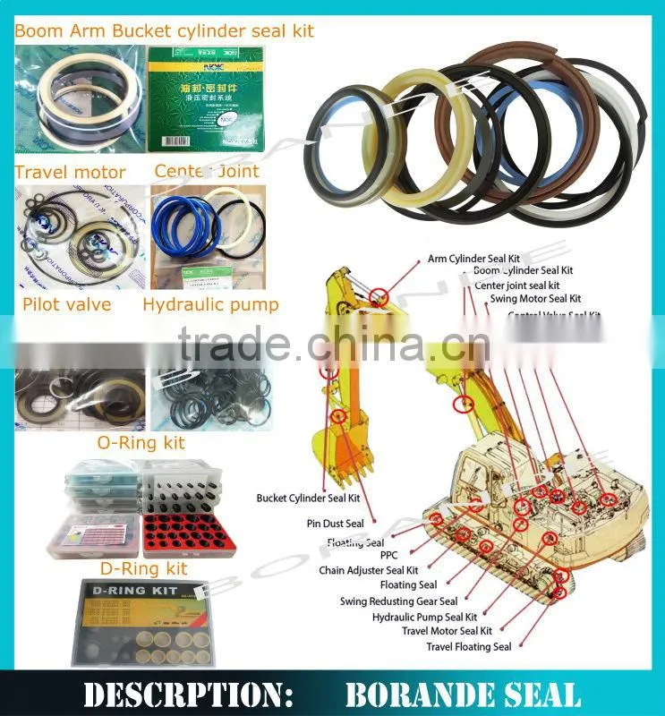 2438U1102R500 SK200-2/3/5/6 Kobelco excavator repair seal kit hydraulic cylinder seal kit
