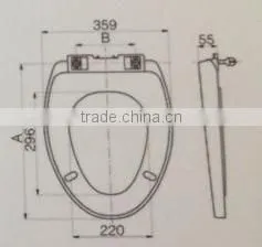 HG8002 Plastic portable toilet