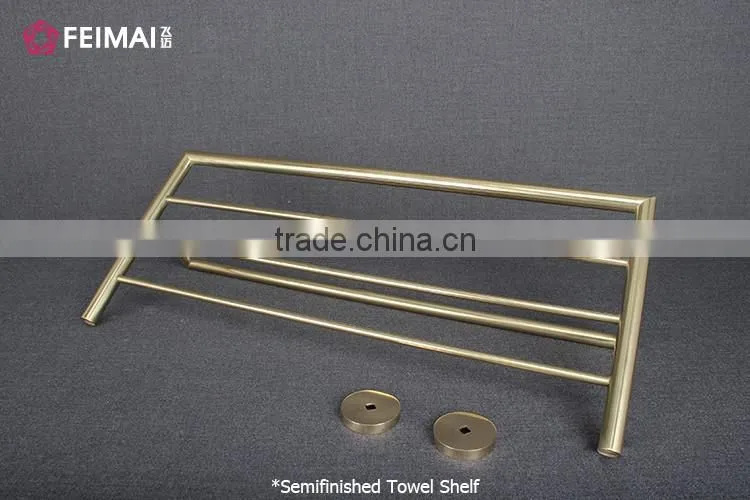 New 2016 Wall Mounted Bracket Hotel Style Towel Rack Shelf Bar