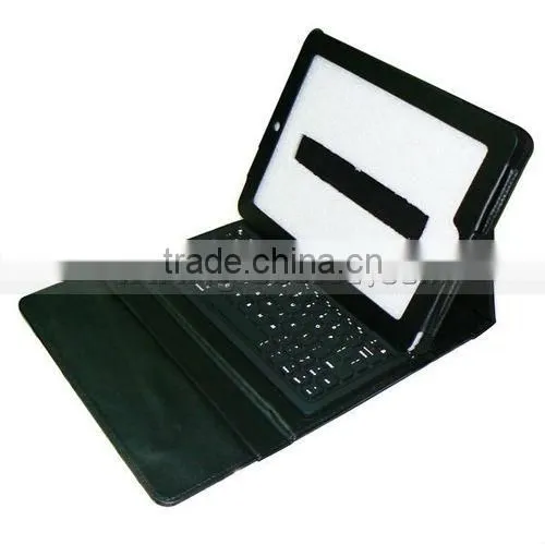 Wireless Bluetooth Keyboard for iPad 2 / 3,Stand Leather Cover Case for iPad 2 / 3
