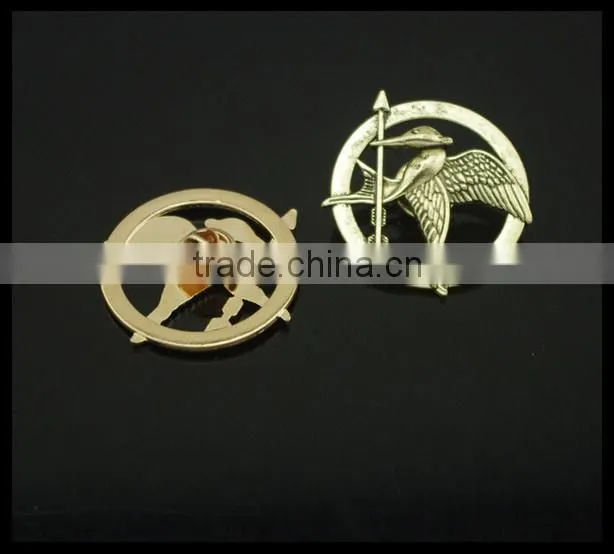 Hunger game gold bird Sweater clips Cardigan clips collar clips Gold sweater guard