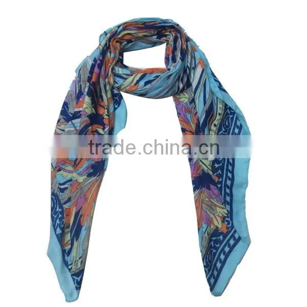 Scarf knitting patterns strip flower scarf
