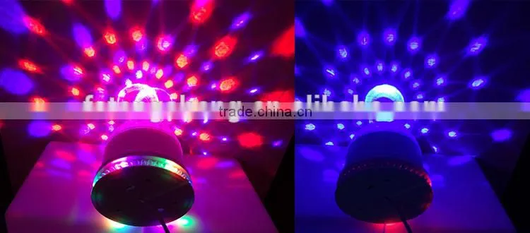 Disco/Party decoration RGB rainbow color changing Led sunflower ball lights