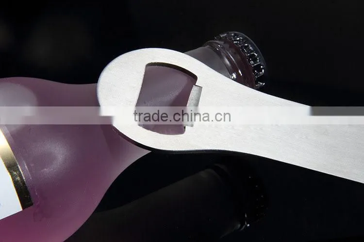 Frosted Steel Color Double Round Beer Bottle Opener