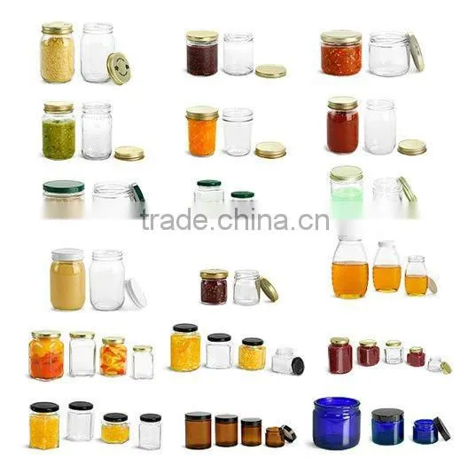 220ml glass jars with tin lids
