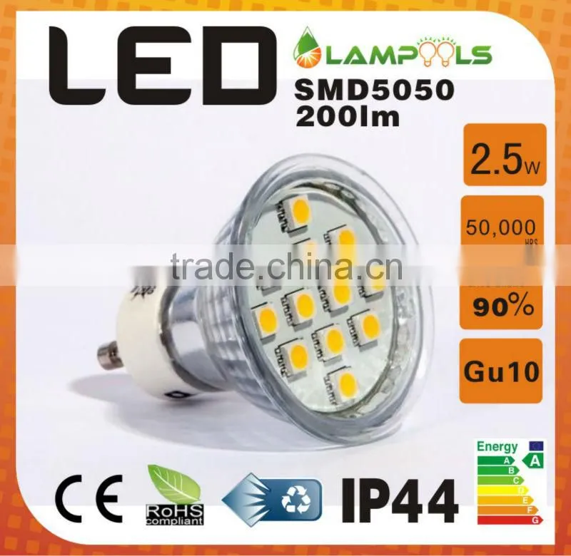 2.5W 12 SMD 5050 LED Spot Light MR16 GU10 E27 E14