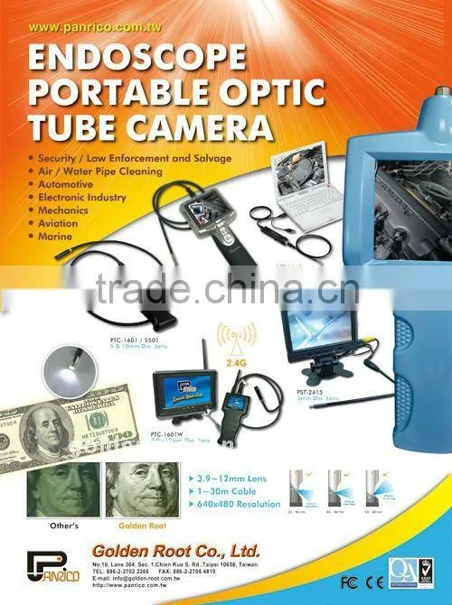 Zoom in Zoom out Monitor Type Electronic Industrial Borescope
