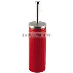 Stainless steel toilet brush with holder