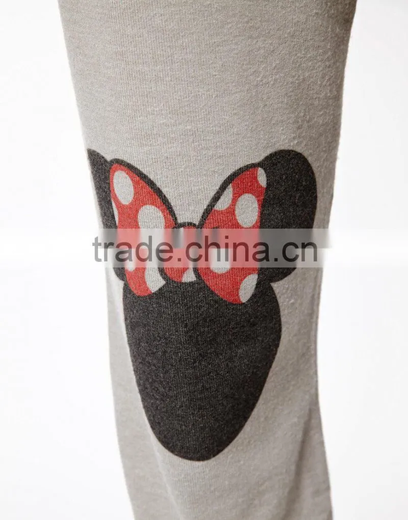 Ladies Petite embroidered with contrast color cuff Onesie Pajamas with Hood