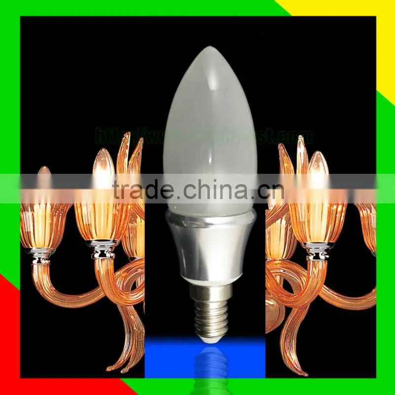 warm white LED Candle Light, Energy Saving Bulb Lights, e14 270lm