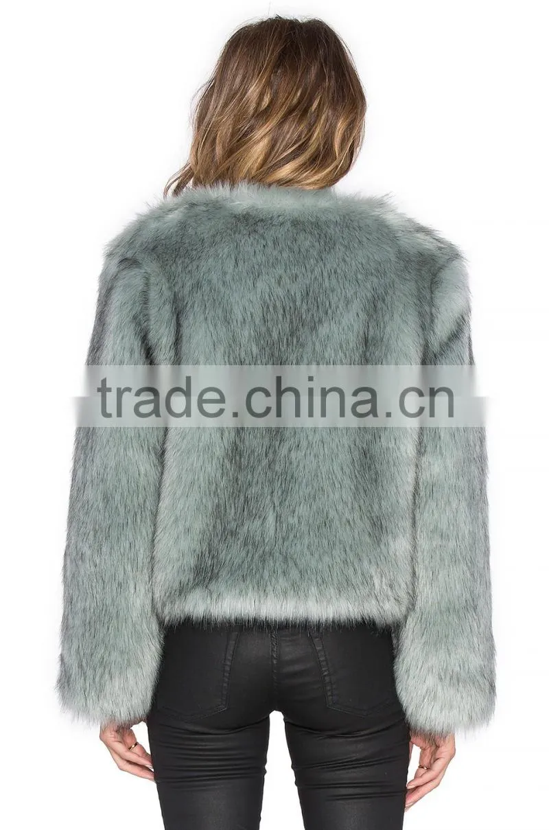 HSFC004 Girls princess style faux fake fur coat