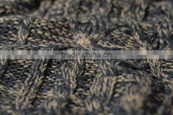 The European and American style fashion blended for round collar sweater