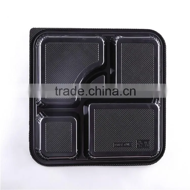 KW3-1103 Disposable Freezer Microwave Fast Food Lunch Box Container (264*264*48mm)