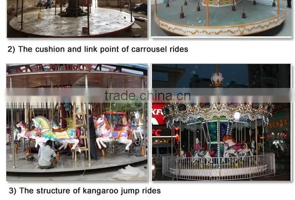 2016 Lovely rotating merry go round with 24 seats for kid game playing