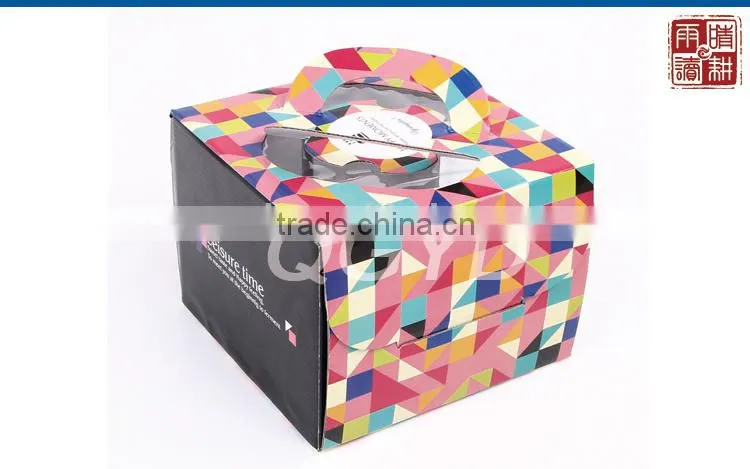 manufacturer custom logo clear plastic cake box packaging