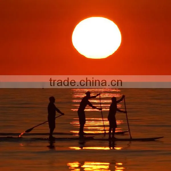 Luxury wooden SUP carbon fiber paddle