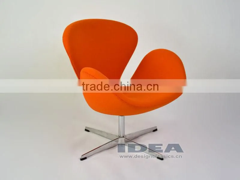 Replica Arne Jocabsen Swan Chair - Bright Orange Wool