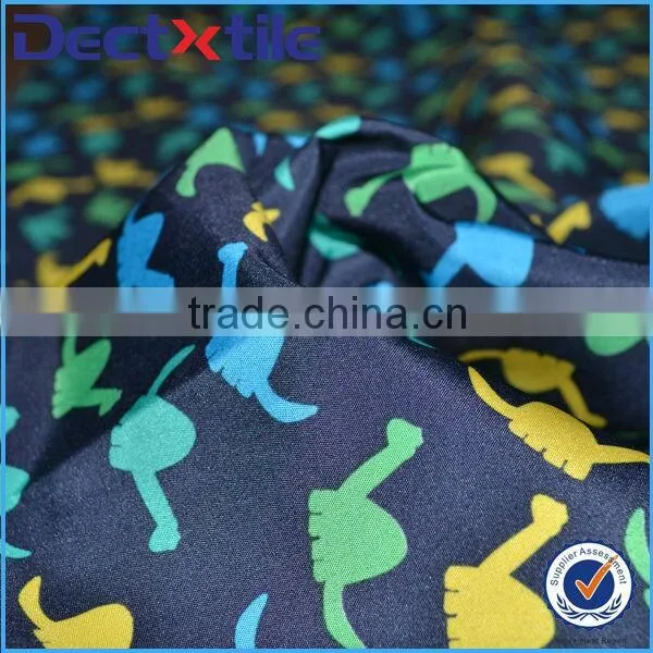 adorable picture cartoon logo printed fabric with your own design and customization