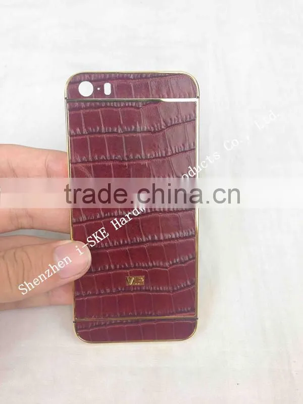Luxury Christmas gift and popular design for iphone 5 5s 24kt gold cover