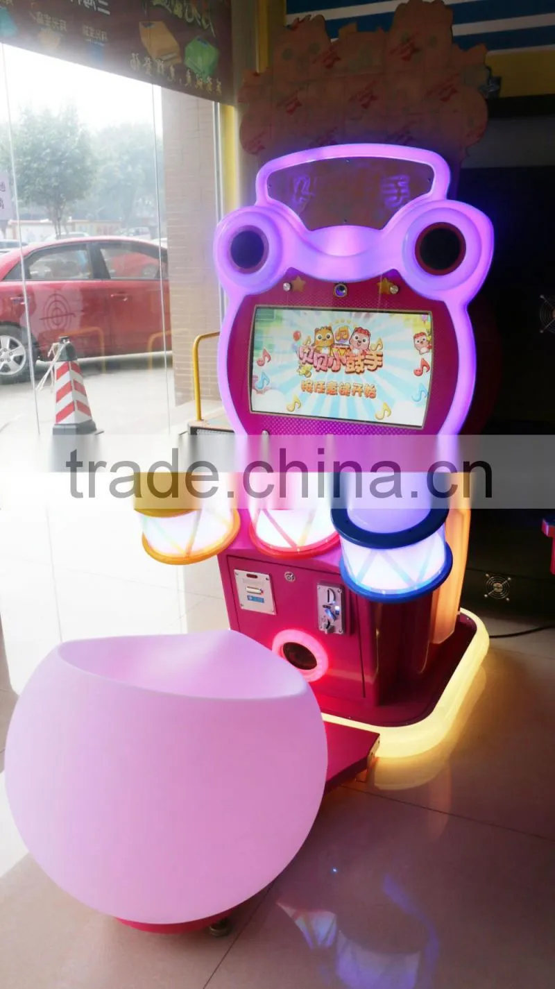 Coin operated kid arcade music game machines amusement equipment drum musical game machine