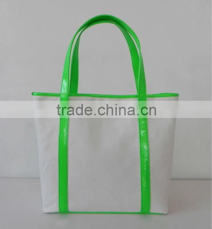 2016 best selling canvas shopping beach bags